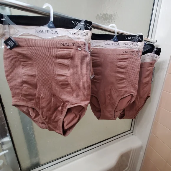 NWT Nautica Intimates 3PK Seamless Hi-WaistShapingBriefs; Sizes S, M, & L. $37